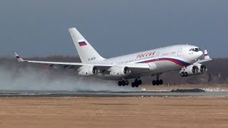 Россия Ilyushin Il-96 Take Off From Bud Liszt Ferenc International Airport