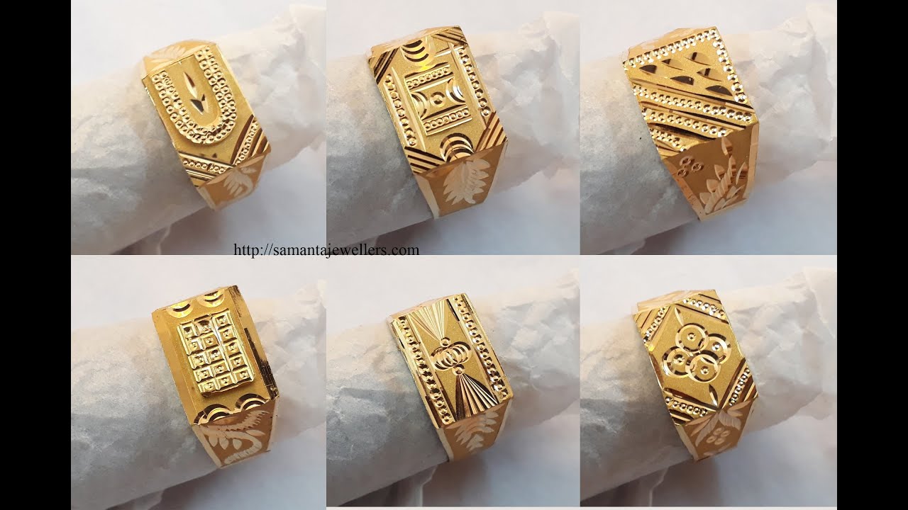Buy quality 22k gold ashok stambh design ring for men in Patan