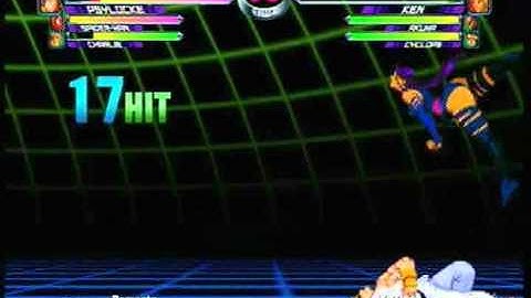 MvC2 Online (360): Brett (Cha/Psy/Spid) vs Sertisa (Ken/Aku/Cyke) 12 *Charlie comeback* .:9.4.10:.