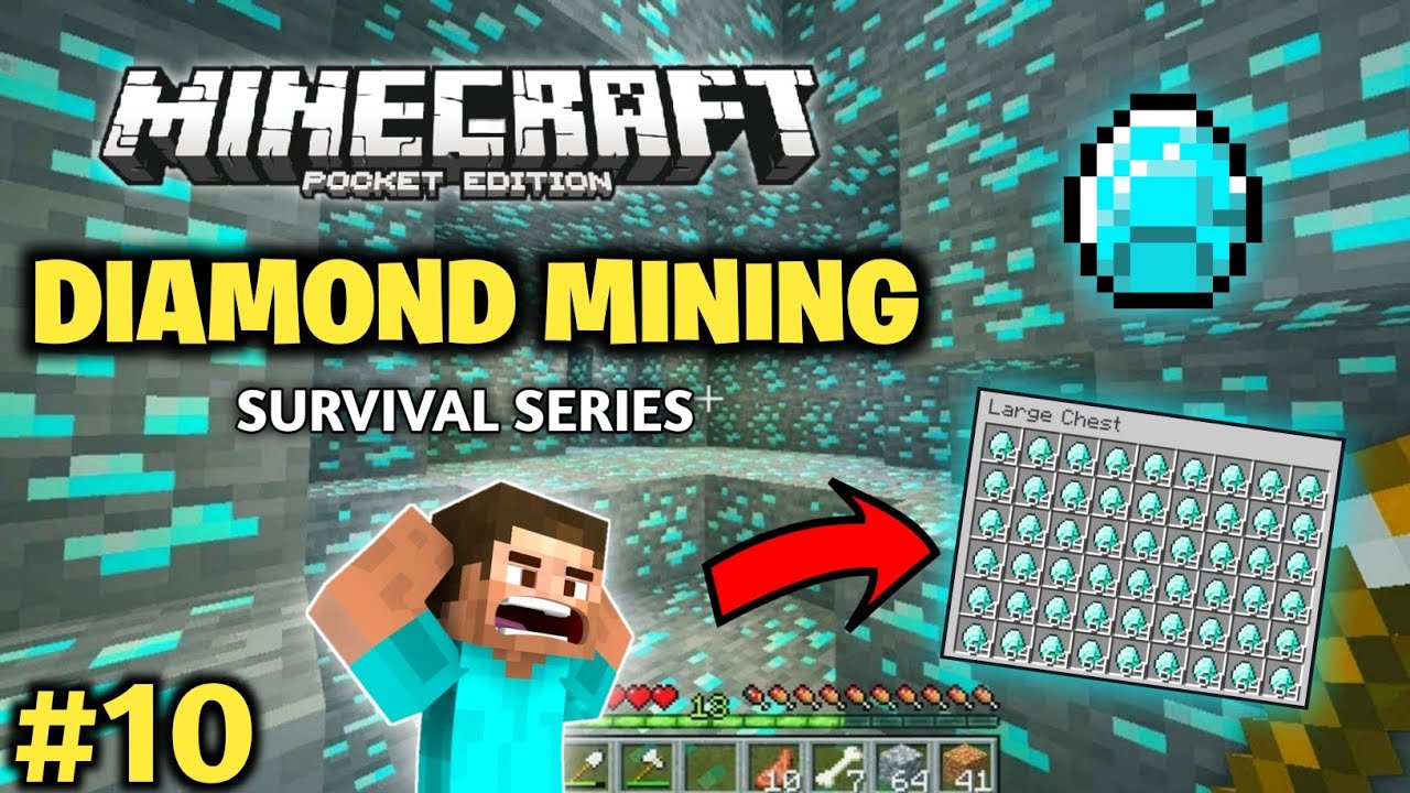 Today I Will Do Diamond Mining || How Find Diamond In Minecraft PE 1.20 ...