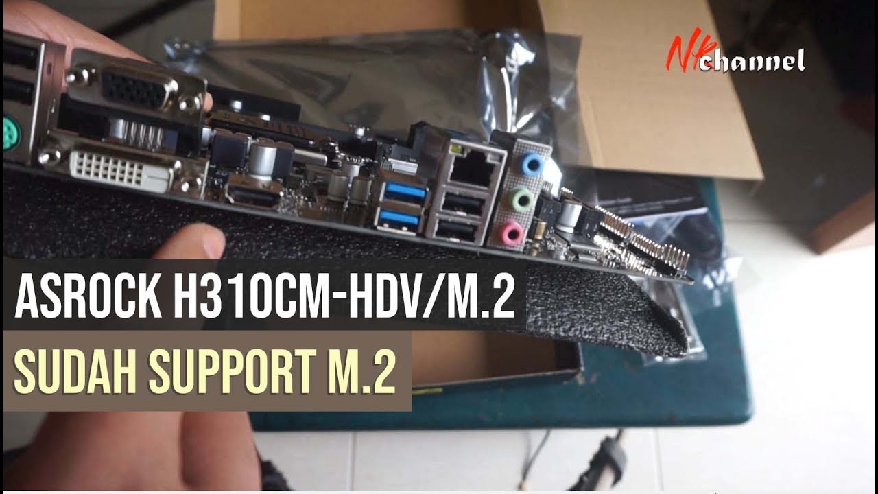 ASRock H310CM-HDV/M.2 Unboxing | Motherboard tipe murah yang ada slot M.2  nya