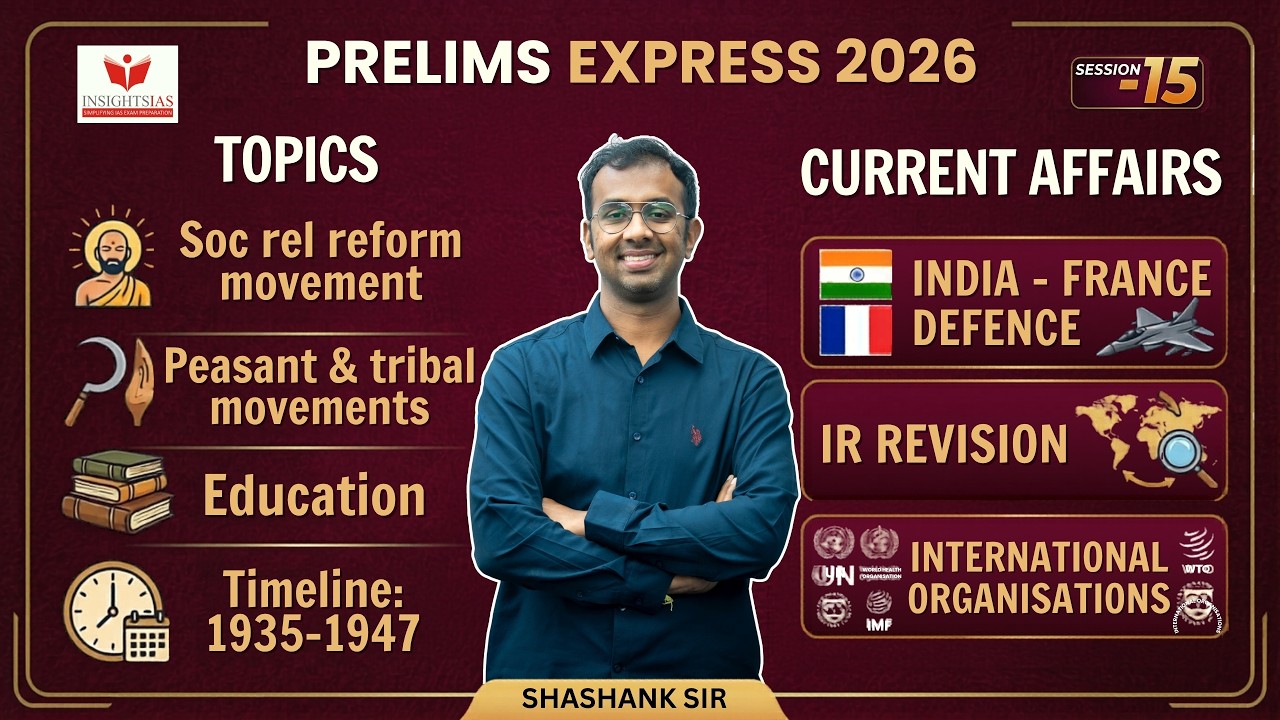 [SESSION XV] JOIN PRELIMS EXPRESS - 2026 by Nikhil sir and Shashank Sir ...