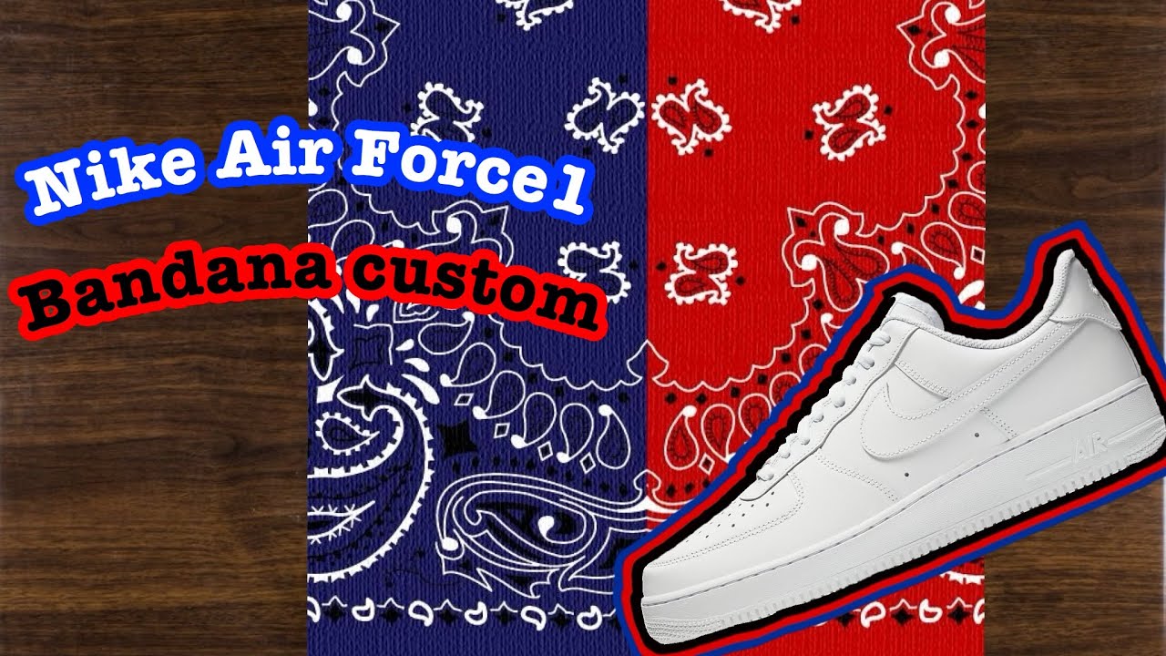 air force 1 bandana custom