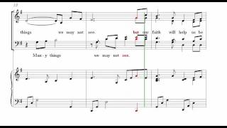 Video thumbnail of "We will keep our Faith Alive - SATB vocals"