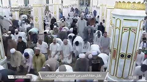 صلاة الفجر للشيخ د. #خالد_المهنا 20 صفر 1446هـ من سورة النحل 30-47 #المسجد_النبوي 