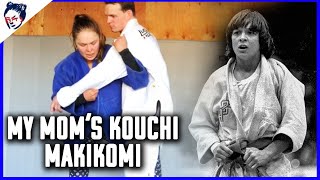 How To Do My Mom's Kouchi Makikomi in Judo | Ronda Rousey's Dojo #21