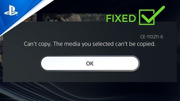 PS5: Cant Copy. The Media You Selected Cant Be Copied. FIX!