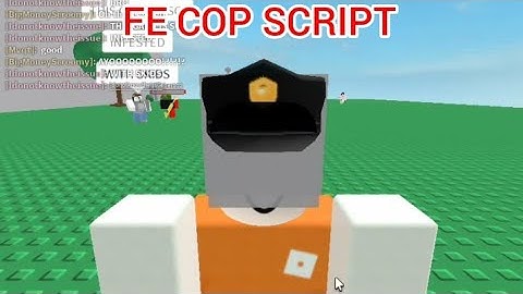 FE COP SCRIPT played at Roblox FENCING game - see script link on comments
