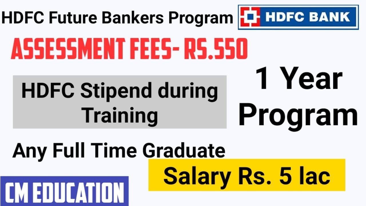 HDFC Bank Recruitment 2020 Batch 5 II Full  Detail Video II Online Application