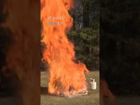 Watch: Things go very wrong when attempting to fry a frozen turkey #Shorts