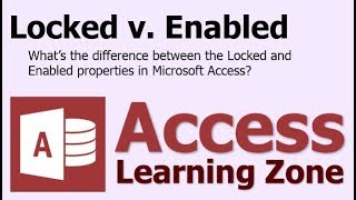 microsoft access locked v enabled - what's the difference?