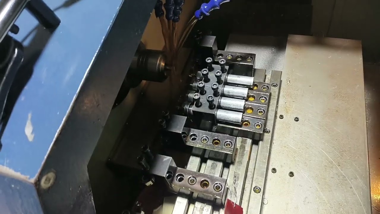 CNC Lathe in Action: Precision Parts Manufacturing!