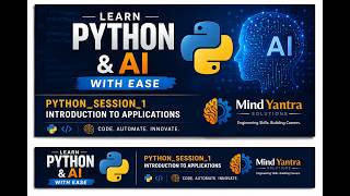 Python Session 1: Introduction to Applications | Complete Python & AI Course for Beginners (2026)