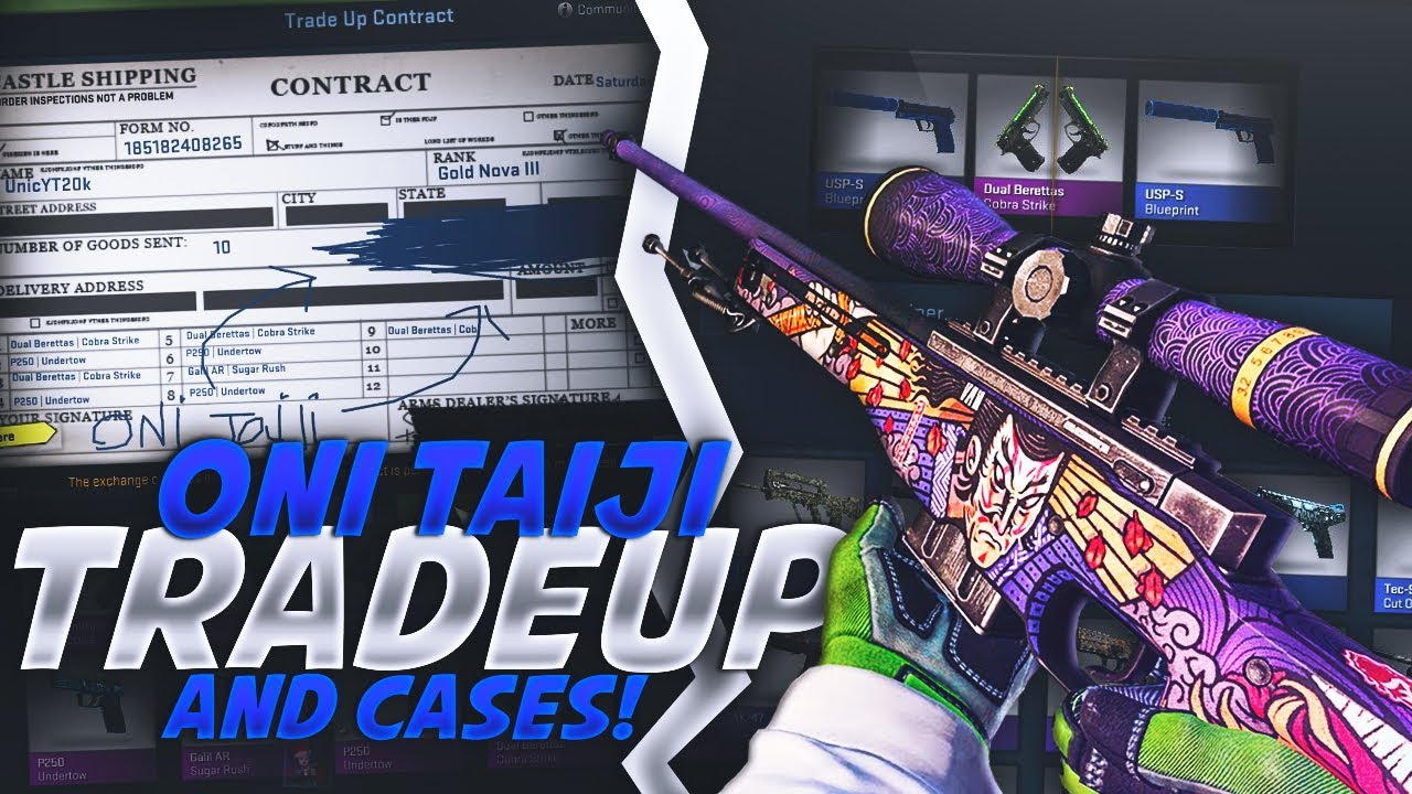CS:GO - RISKY AWP ONI TAIJI TRADE UP + NEW HYDRA CASE OPENING - YouTube