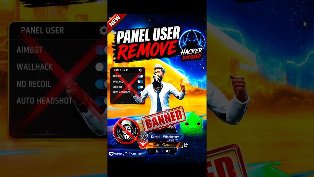 Panel user kab remove honge game se #sad #freefire