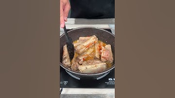 Forget frying pork ribs, I learned the secret from an Italian! #shorts
