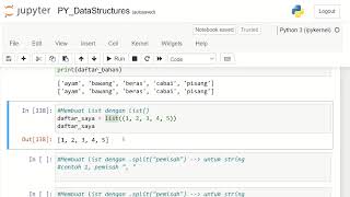 Tutorial Python untuk Data Analysis dan Data Science - Part 14 ||  List, Tuple, Set & Dictionary