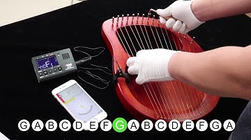 How to tune the 16 strings harp