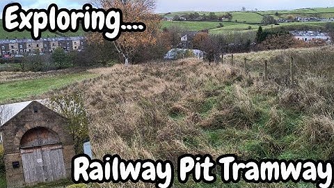 Het verkennen van een verloren industriële tramlijn in Burnley - verlaten spoorlijn
