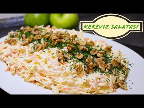 Elmalı Yoğurtlu Kereviz Salatası Tarifi Nasil Yapılır | Salata Tarifleri | Apfel Selleri Salat