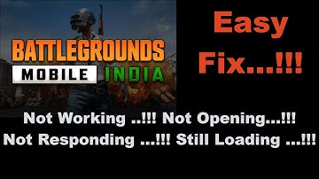 How To Fix Battleground Mobile India Not Working In Android