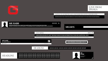 News Broadcast Package Black 1.0.1 ।। vMix ।। GSFX