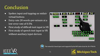 Text Entry in Virtual Environments using Speech and a Midair Keyboard