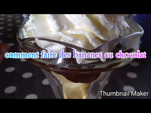 Comment faire des bananes au chocolat