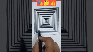 3D Illusion Drawing 😱 Paper Se Bahar Aata Art! #shorts #3d #viral #art #viral #trending #drawing