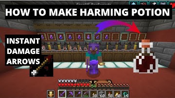 HOW TO MAKE HARMING 2 POTION IN MINECRAFT | INSTANT DAMAGE 2 ARROW
