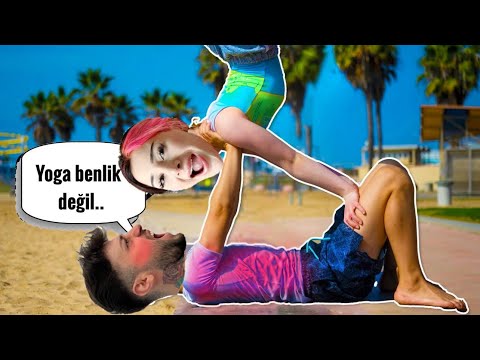 SEVGİLİMLE YOGA CHALLENGE | ÇOK RİSKLİ OLDU