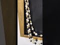 Raz 25" Black, White and Pearl Swag Christmas Tree Garland G4617573