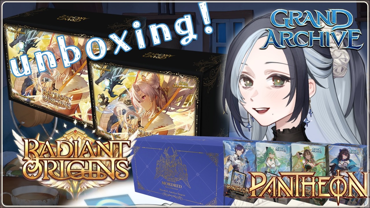 GRAND ARCHIVE TCG: Unboxing RDO, Pantheon decks, and Mordred Reco