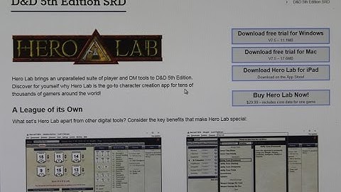 Hero Lab D&D 5e Announced