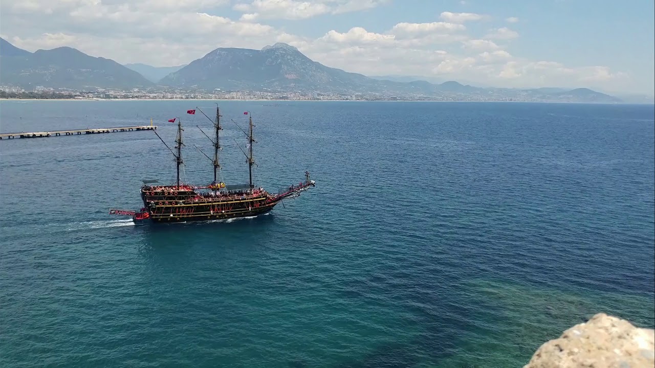 Old Sailing Ship - Royalty Free Stock Footage
