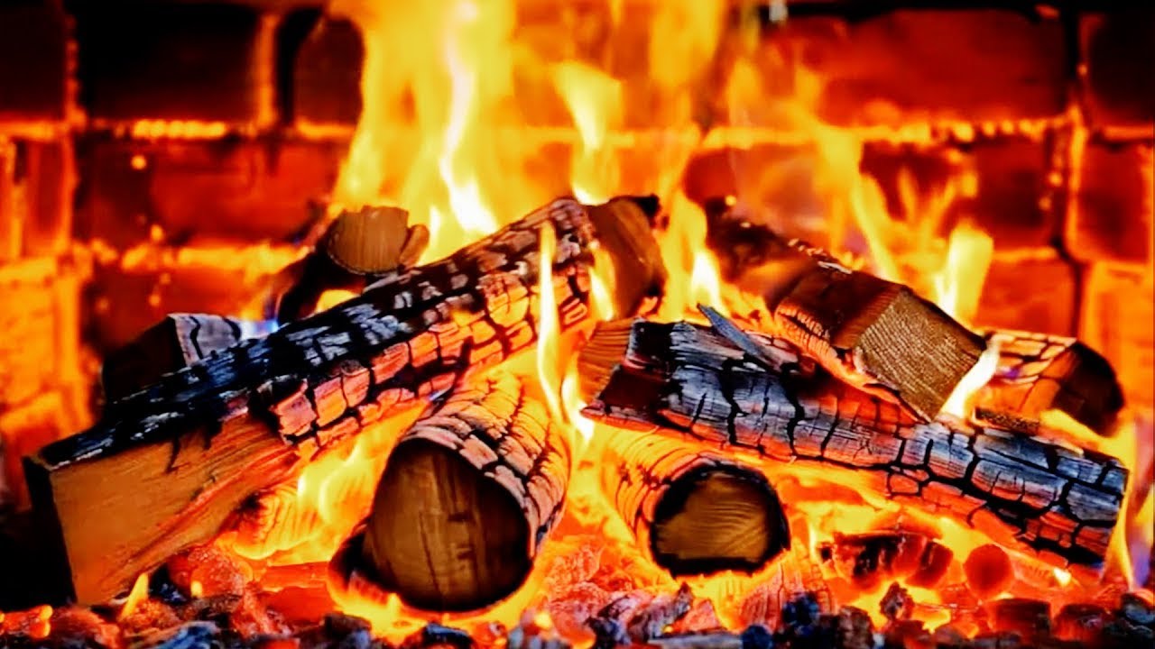 Luxury Fireplace Glowing Logs & Crackling Flames | Cozy Cinematic Ambience 4K | FESTADO.CINEMATICS |