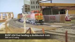 BNSF stack trains at the CMRS - 30 March 2014