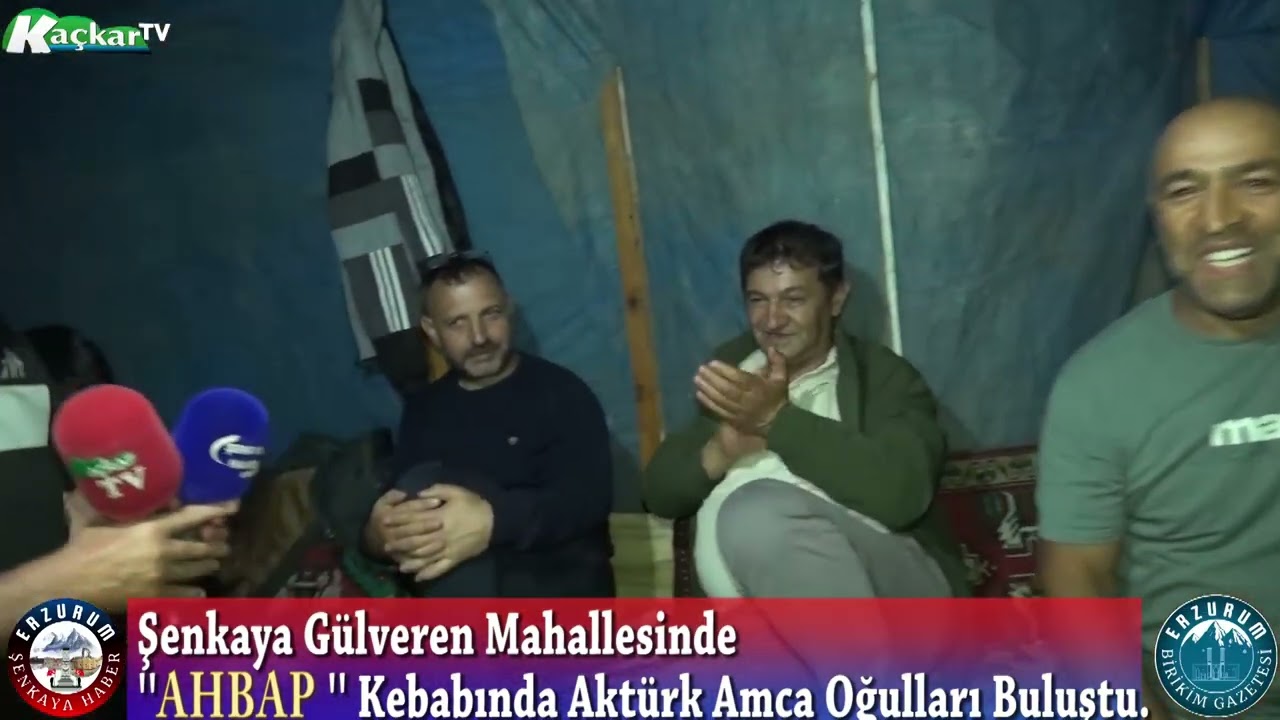 Şenkaya Gülveren mahallesinde AHBAP Kebabında Aktürk Amca oğulları buluştu