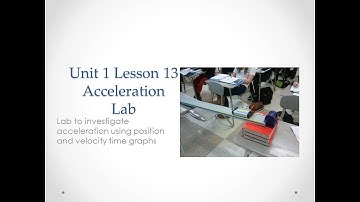 Physics 20 | Acceleration LAB