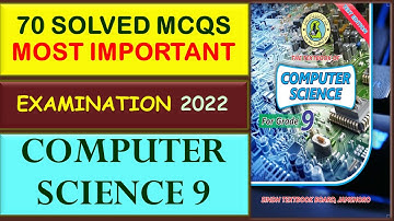 Solved MCQs Computer Studies IX Most Important | Karachi Board| Computer Studies 9 Solved Exercises