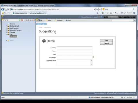 How to Add Dataset Default Values in HelpConsole 2010
