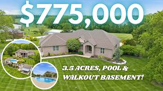 3.5 Acres   Pool Paradise 😍 Walkout Basement Home in Ozark MO!