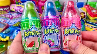 Unboxing 3 Bottle Pop Candy Jelly Gummy Satisfying Asmr Food Challenge Mukbang