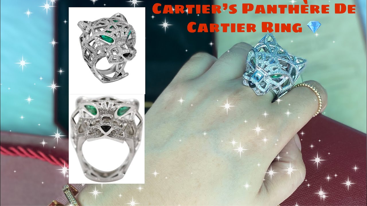 cartier skeleton panthere ring