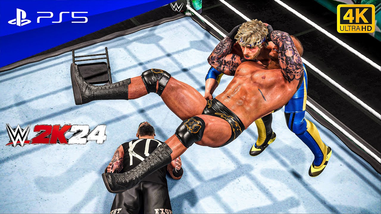 WWE 2K24 - Randy Orton vs. Logan Paul vs. Kevin Owens - Wrestlemania XL | PS5™ [4K60]