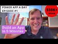 Microsoft Power Apps Tutorial for Beginners 📱-  Build an App in 5 Minutes ⏱️