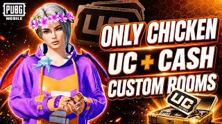 Only Chicken Challenge LIVE | PUBG Mobile Custom Rooms | Free Royal Pass Giveaway | Win UC & Cash screenshot 5