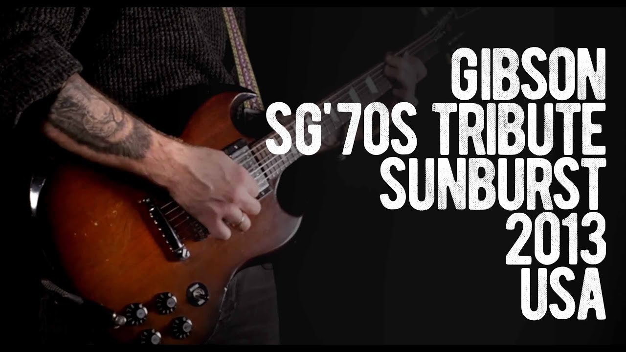 Gibson SG '70s Tribute Vintage Sunburst 2013 USA - YouTube