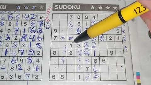 Thursday. Bonus Extra edition (#3335) Four Stars Sudoku puzzle. 09-02-2021 Extra part 2 of 5