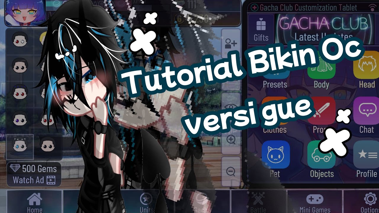 Tutorial Bikin Oc versi gue #gacha#gachalife#tutorial#fyp